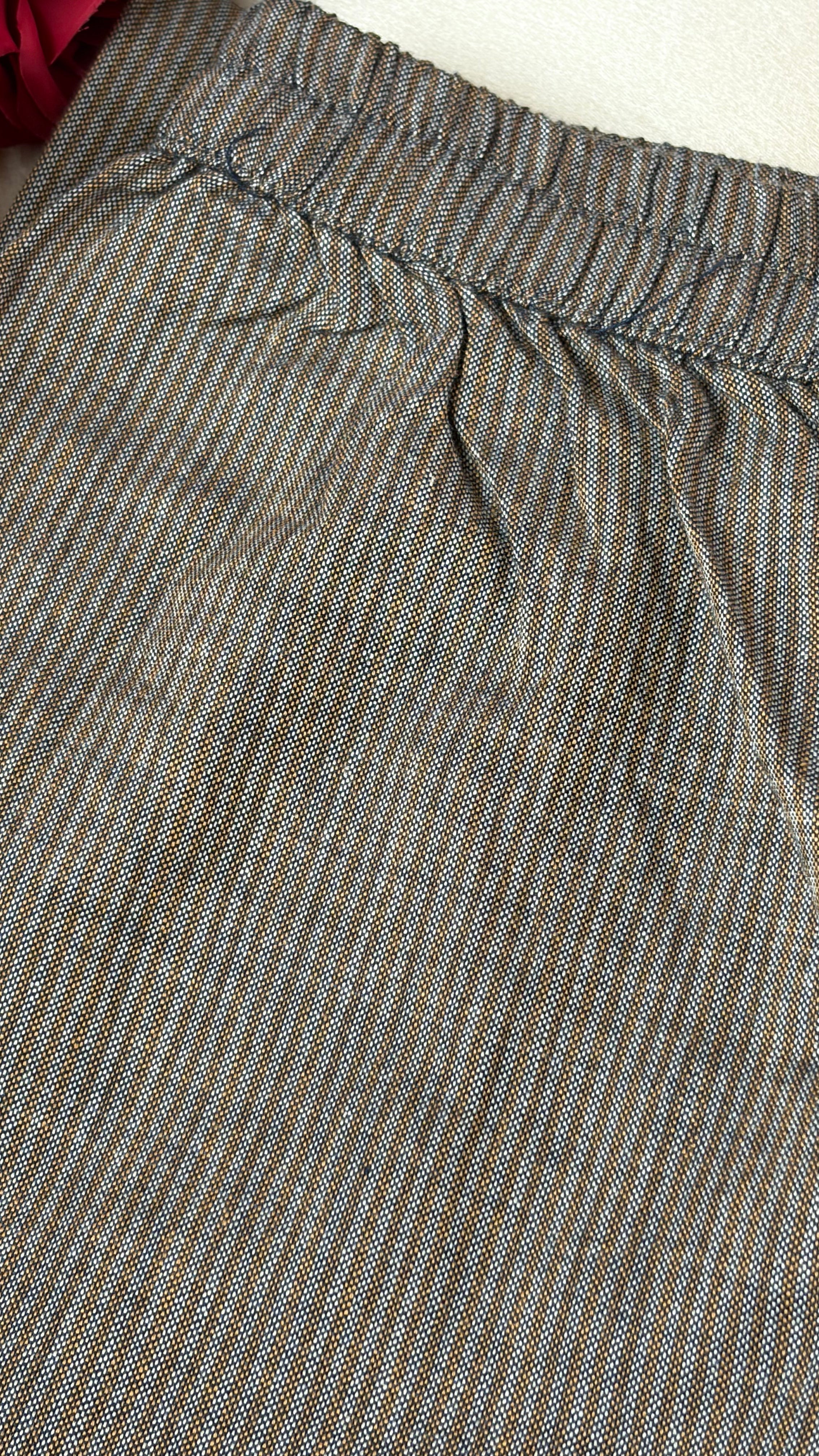 Handloom cotton kurti with Straight pants
